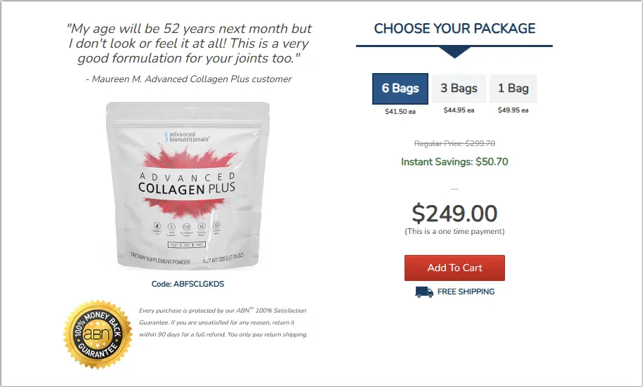 Advanced Collagen Plus price